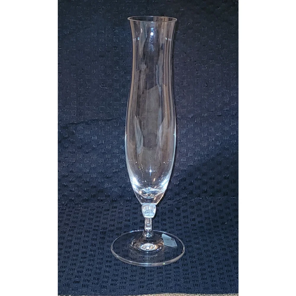 Mikasa Germany Crystal Bud Vase With Bow On Stem 9½